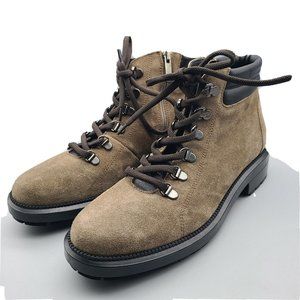 AQUATALIA Women hiker combat boots LIVIANA taupe waterproof suede sz 7.5  $495.
